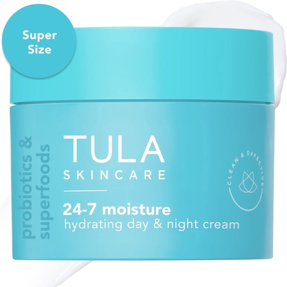 TULA Prebiotic Skin Care Supersize 24-7 Moisture Hydrating Day & Night Cream 3.4 oz
