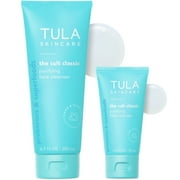 TULA Skin Care The Cult Classic Purifying Face Cleanser, Full and Travel Size Duo, Set of 2