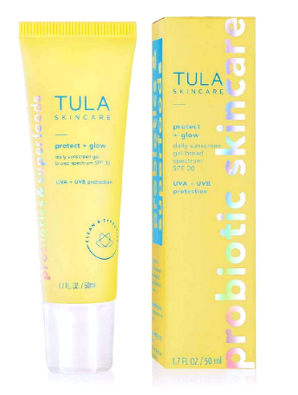 TULA Skincare Protect + Glow Daily Sunscreen Gel Broad Spectrum SPF 30