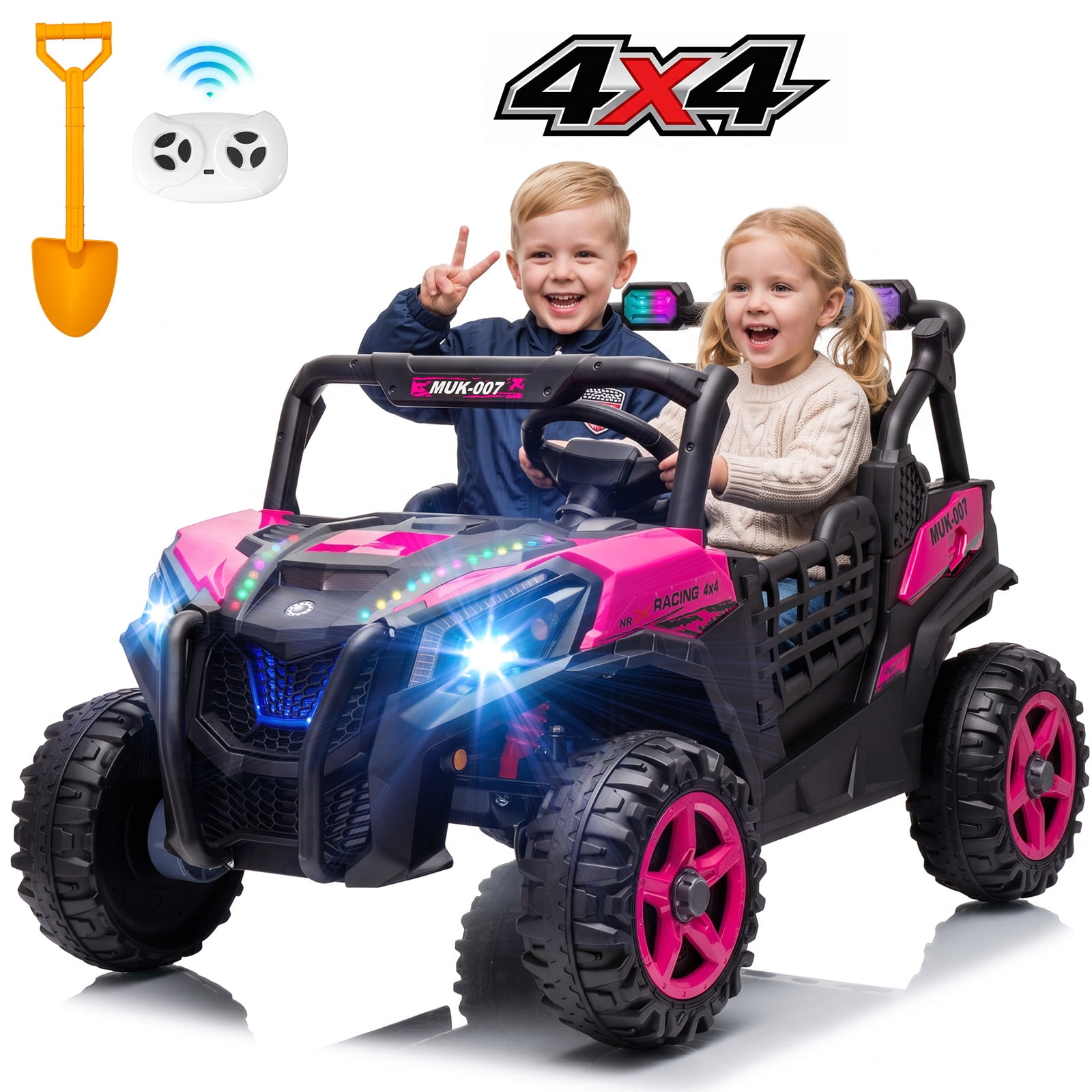 Joyldias, Kids Ride On Excavator Bulldozer, 12V12AH, Yellow