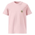 thumbnail image 1 of TULIP GARDEN DYSTOPIA ORGANIC COTTON EMBROIDERED T-SHIRT Cotton Pink - Small, 1 of 3