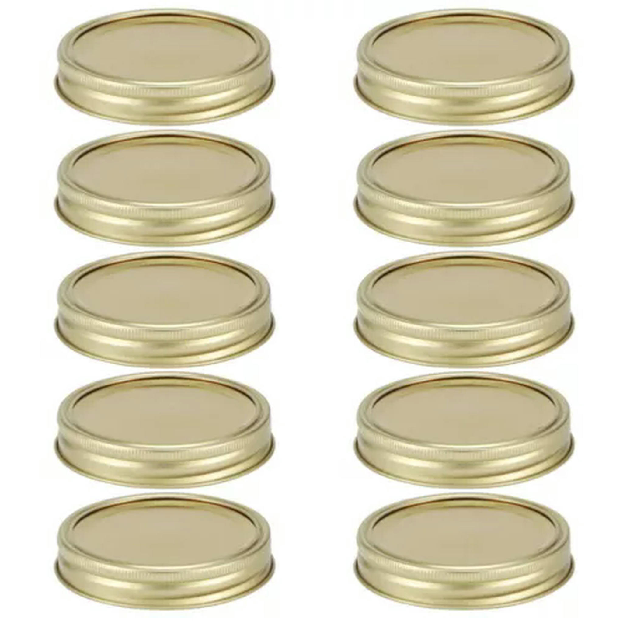 TUMALL 10/20pcs For Mason Jar SplitType Lids Sealing Stainless Steel