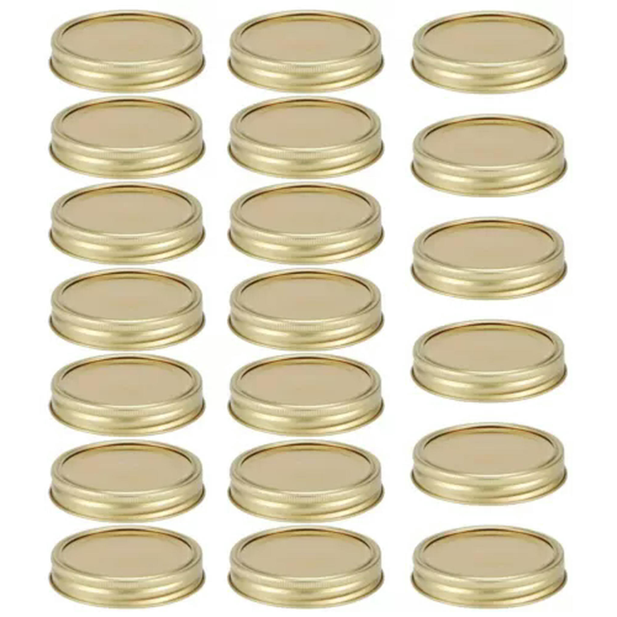 TUMALL 10/20pcs For Mason Jar SplitType Lids Sealing Stainless Steel