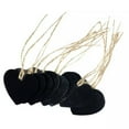TUMALL 10 Pieces Shape Hanging Wooden Blackboard Chalkboard with