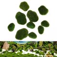 TUMALL 10x Artificial Moss Rocks Moss Covered Stones for Floral