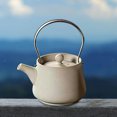 TUMALL 200ml Ceramic Teapot Tea Pot with Tea Strainer Holes for Boiling