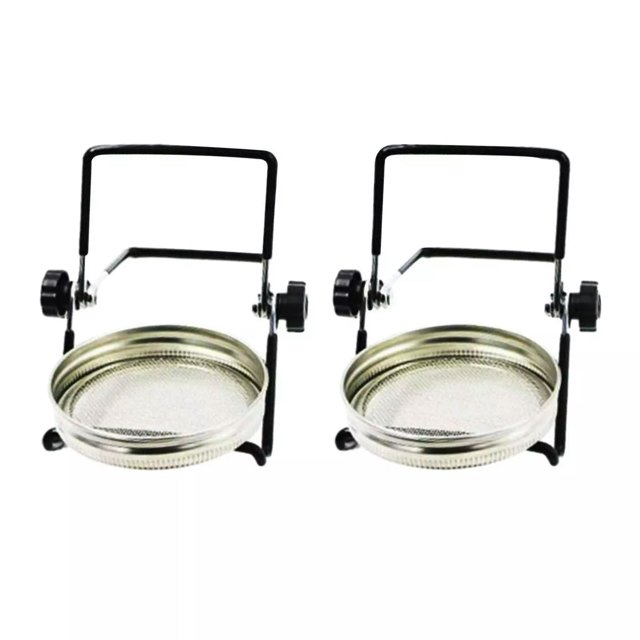 TUMALL 2x Jar Sprouting Lids with 2 Sprouting Stands for Canning Jars