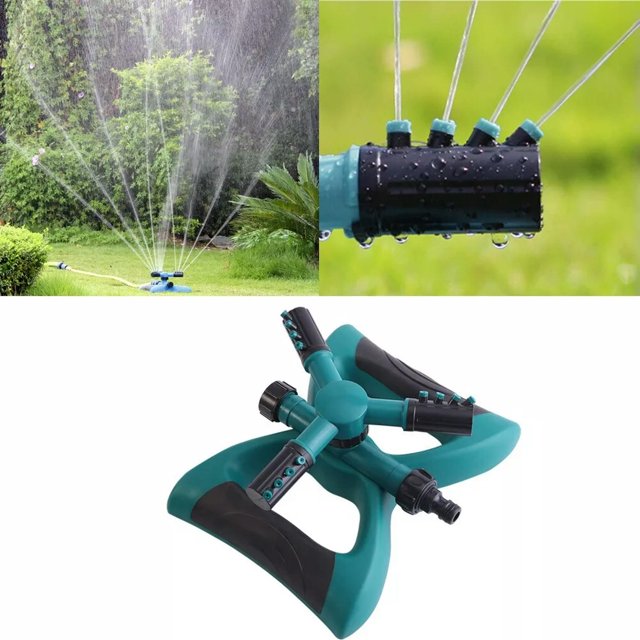 TUMALL 3 Arms Garden Plants Vegetable Watering Sprinkler Multi Use Lawn