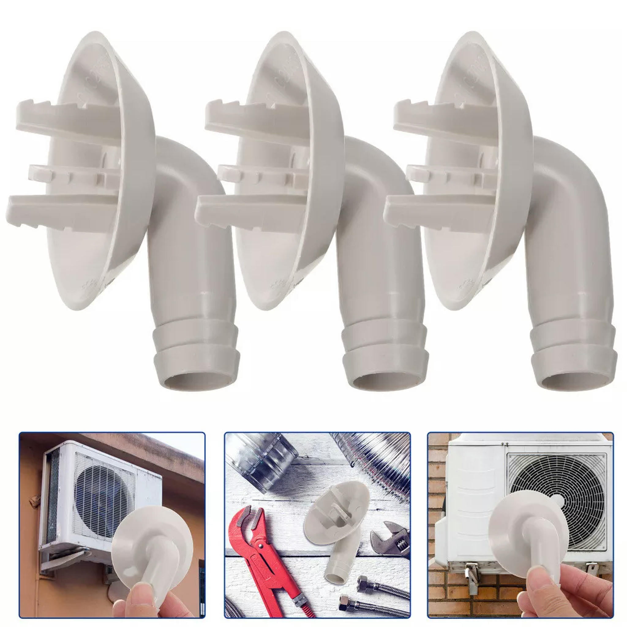 TUMALL 3 Pcs AC Drain Hose Fitting Window Air Conditioners Unit Split