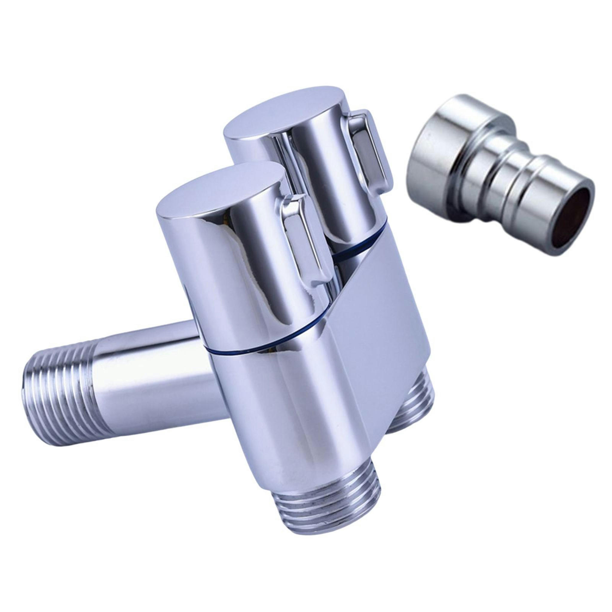 TUMALL 3 Through Angle Stop Valve , Shower Arm Diverter Valve Faucet