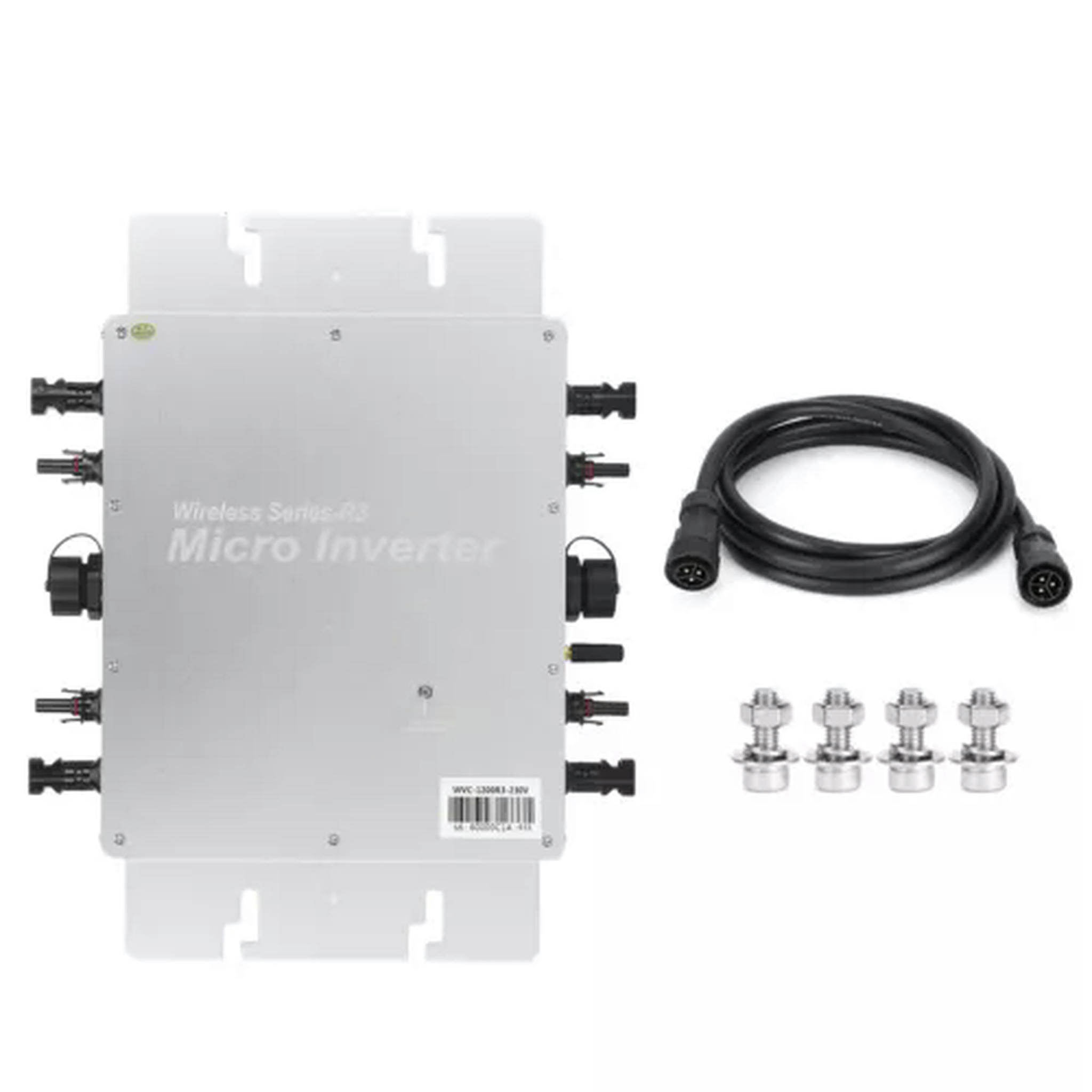 TUMALL 300W/600W/1200W/1600W 120V/230V MPPT Solar Grid Tie Micro Inverter Waterproof DG-WVC-1200W 230V