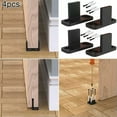 TUMALL 4x Adjustable Sliding Door Floor Hardware Bottom Barn Door Guide