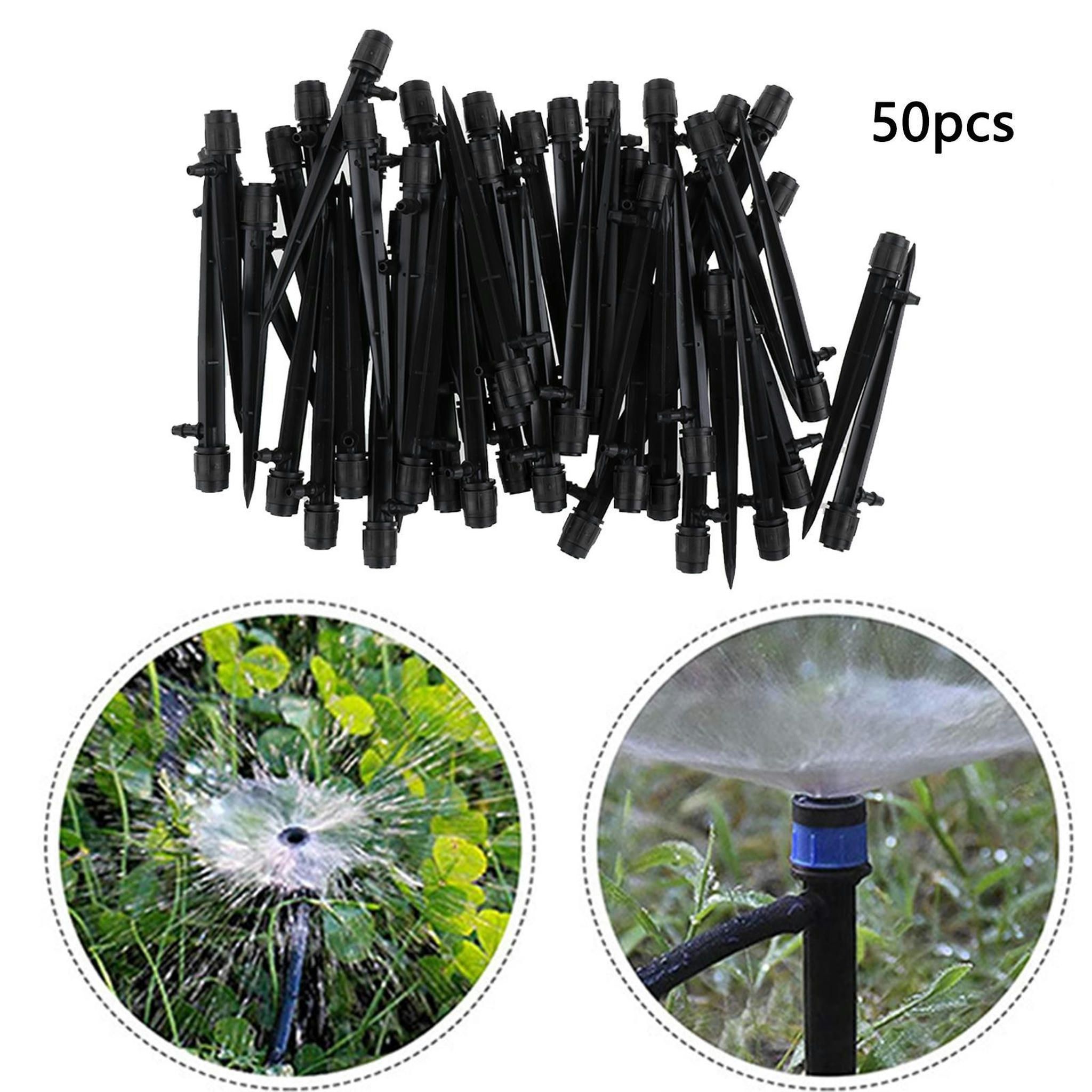 TUMALL 50 Pieces Adjustable Drip Emitters 4/7mm Tube PE Pipe Drip