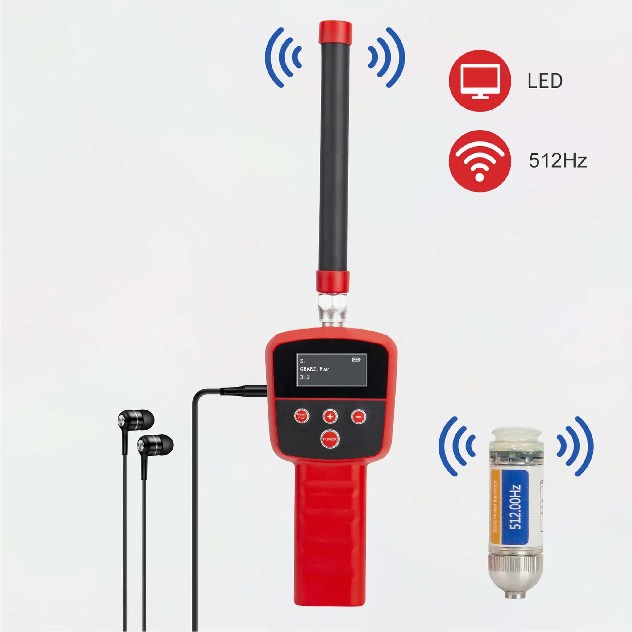 TUMALL 512HZ Sonde Transmitter Wireless 512HZ Transmitter For