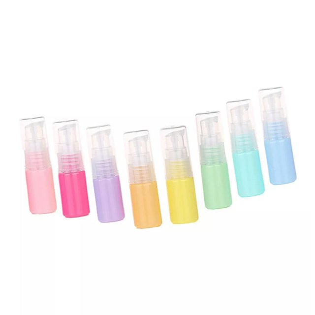 TUMALL 8 Pcs Toner Travel Bottle Mini Pump Spray Cosmetics Sample
