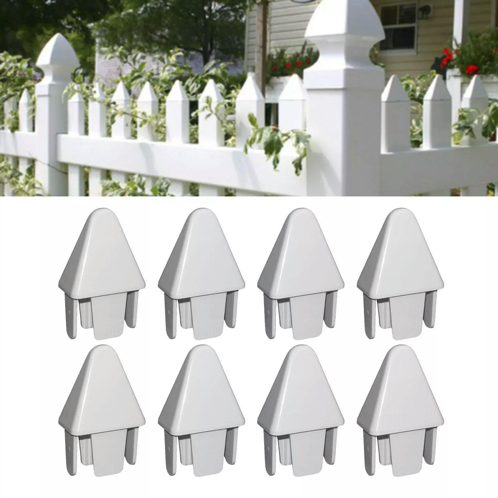 TUMALL 8x Picket Fence Caps 3inchx0.88inch Picket Caps for Outdoor