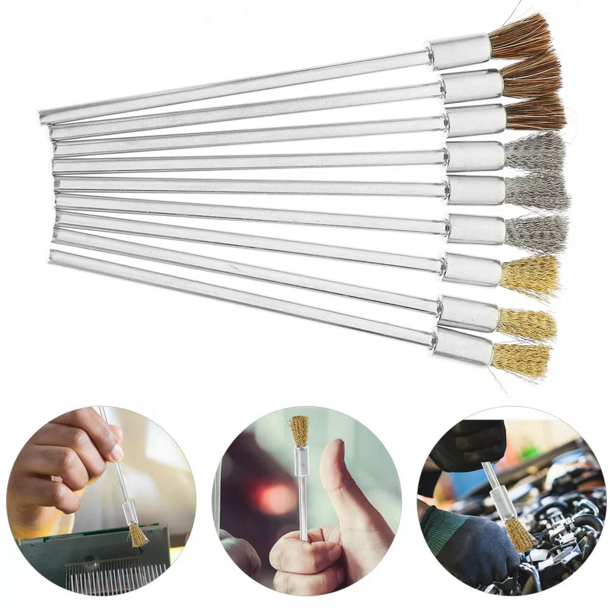 TUMALL 9pcs Wire Wheel For Stripping Electric Wire Brush Wire Wheel For