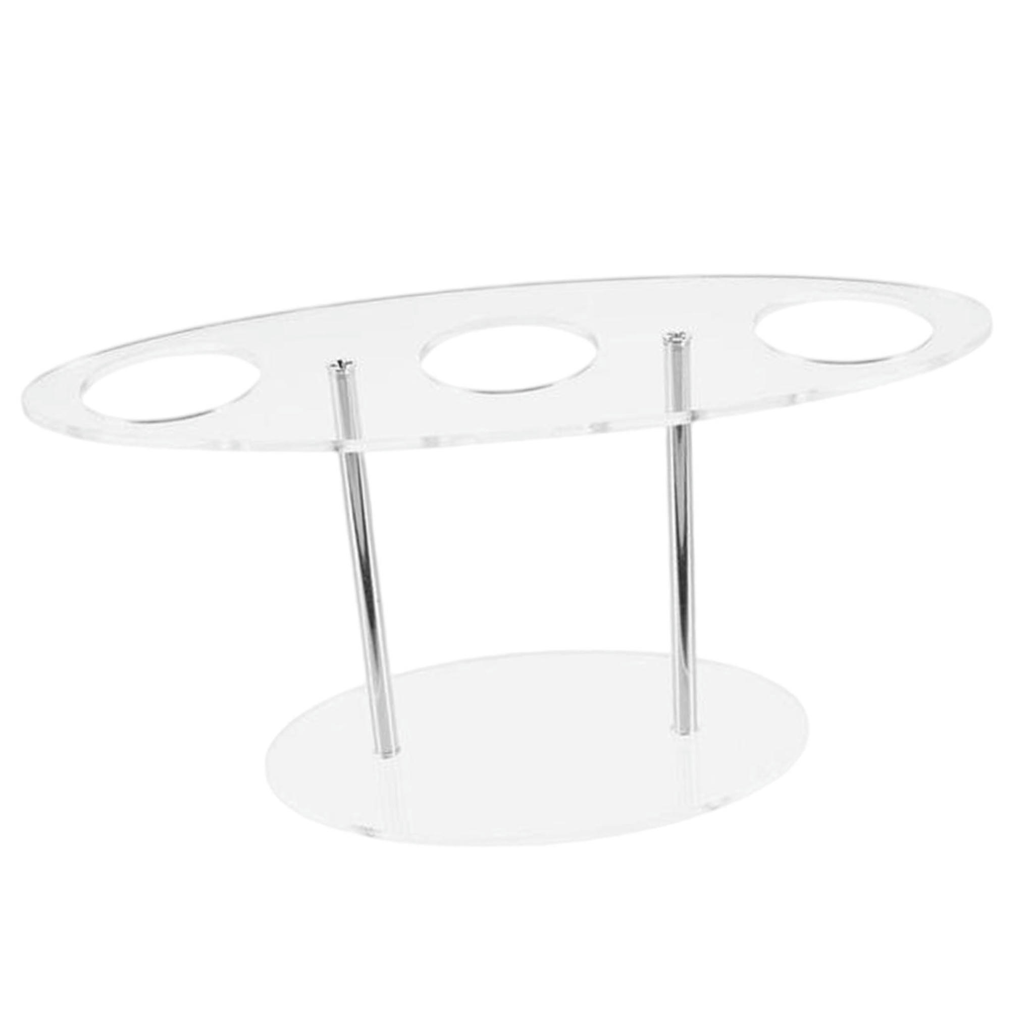 TUMALL Acrylic Ice Cream Display Rack Pastry Rack Waffle Cone Holder