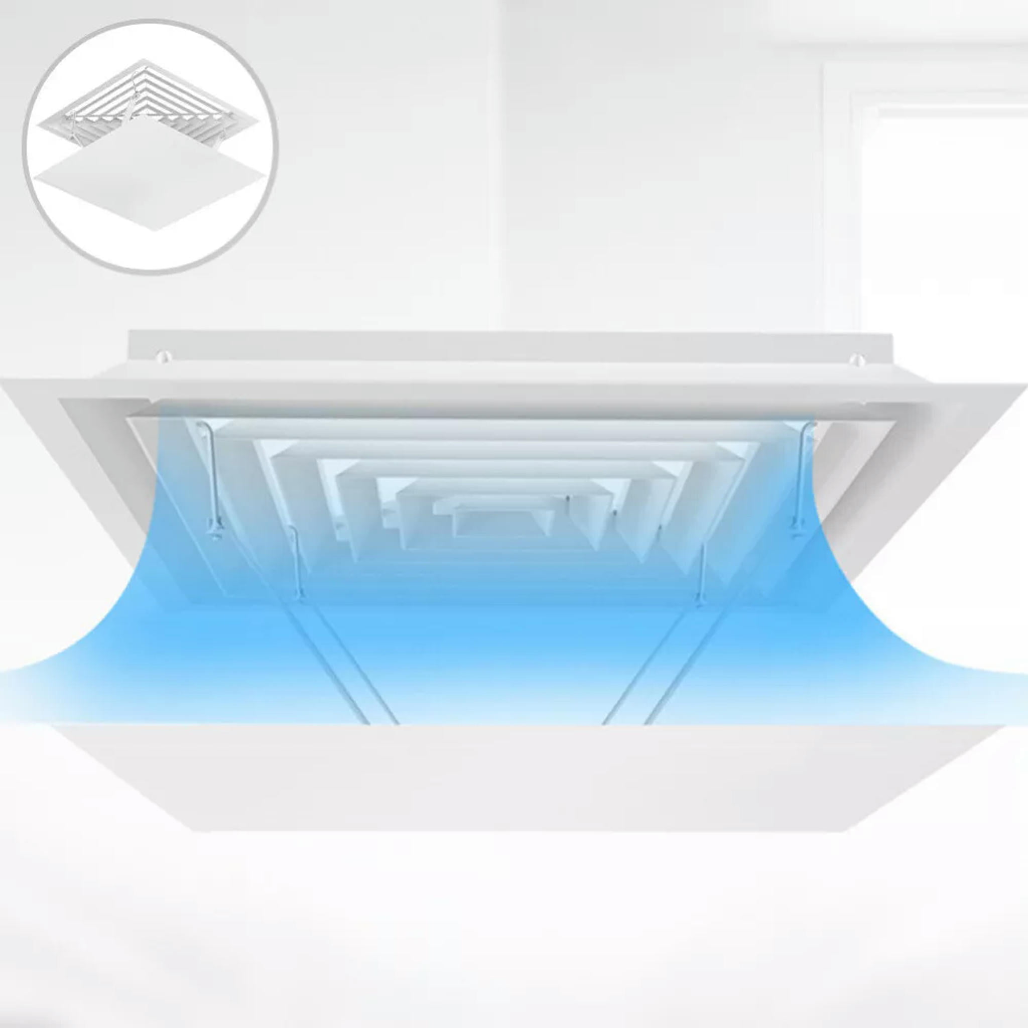 TUMALL Air Conditioning Windshield Vent Deflector Square Air