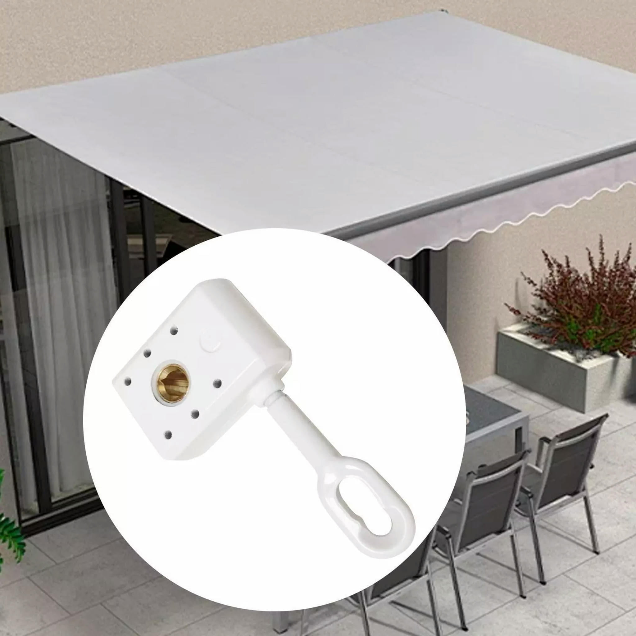 TUMALL Awning Crank Gear Lightweight Balcony Awning Worm Gear for