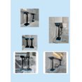 TUMALL Bathroom Door Install Support,Frame,Rod Telescopic