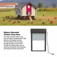 TUMALL Battery Operated Automatic Chicken Coop Door Auto Chicken Coop