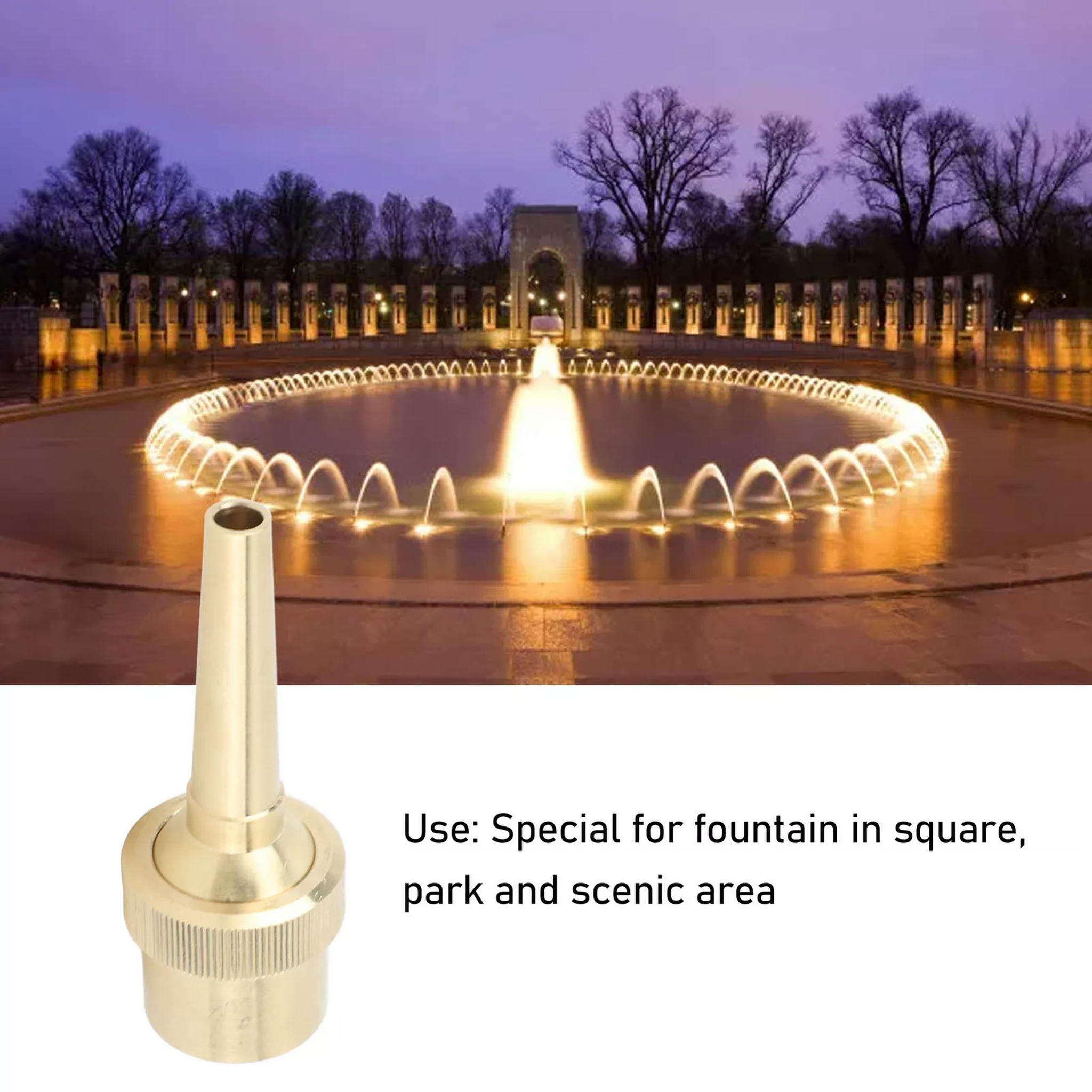 TUMALL Brass Direct Fountain Nozzle Spherical Joint Direct Fountain