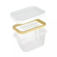 TUMALL Butter Cutting Box Butter Container with Cutter with Lid Butter