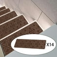 TUMALL Carpet Stair Treads 14 in Pack Skid Resistant for Kids Elders