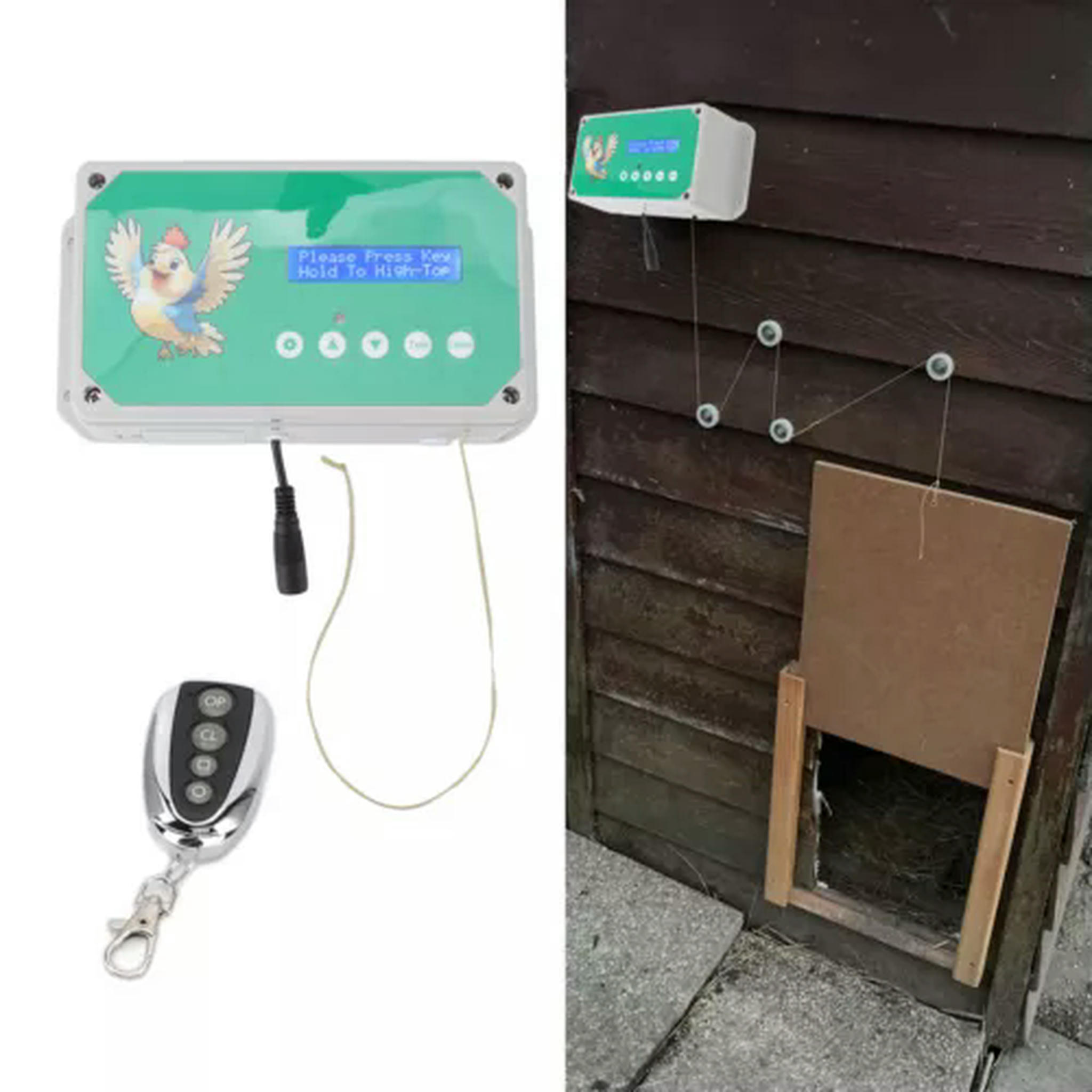 TUMALL Chicken Coop Door Controller IP44 Waterproof Timer Remote