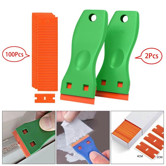 TUMALL Cleaning Scraper Utility Scraper with Replaceable Blade Wall