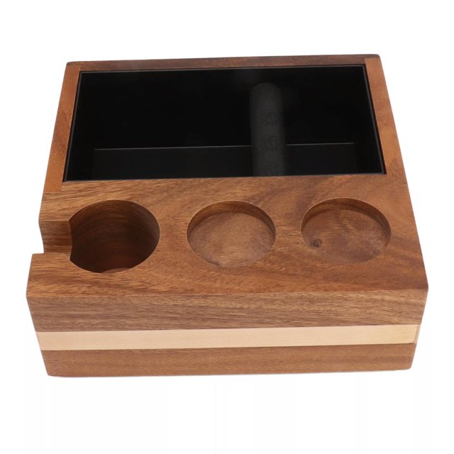 TUMALL Coffee Knock Box Coffee Filter Tamper Holder Portafilter Stand