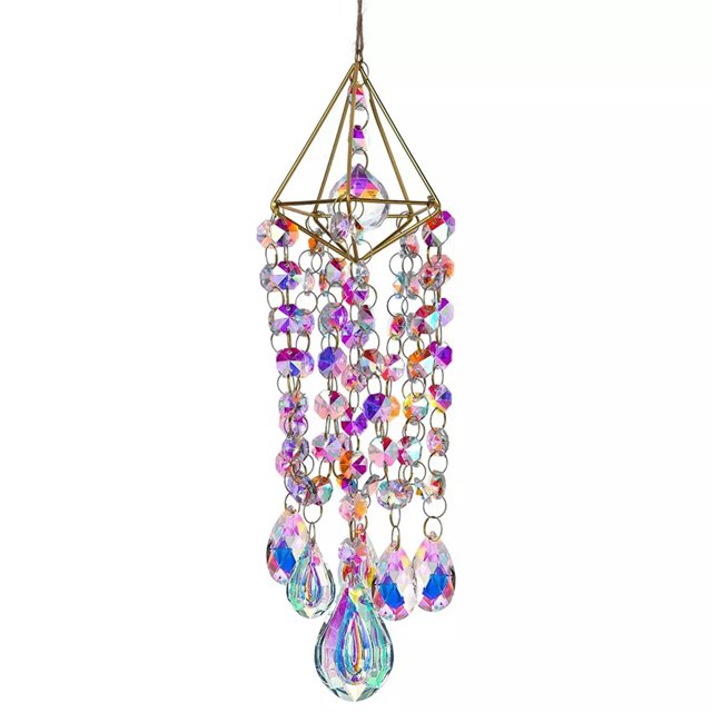 TUMALL Crystal Suncatchers Hanging Wind Chime Garden Suncatcher Maker