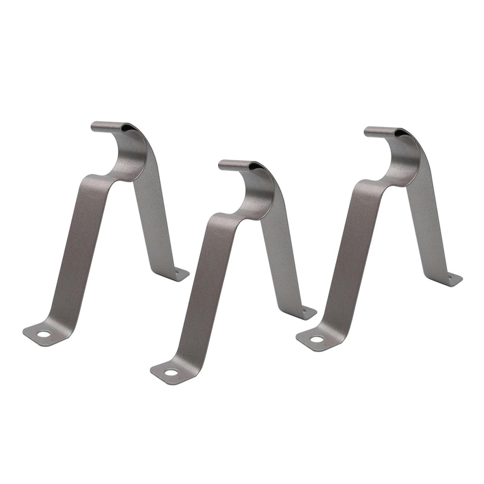TUMALL Curtain Rod Brackets Heavy Duty Iron R Type Rod Holders Curtain