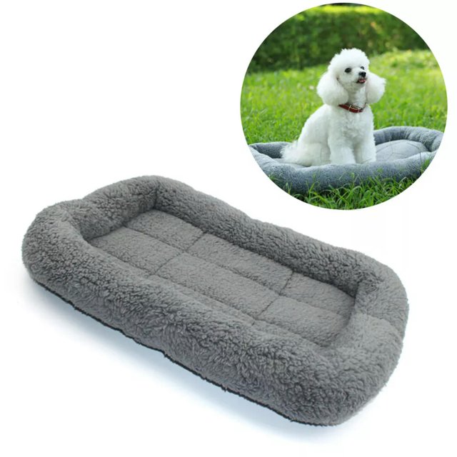 TUMALL Dog Cots Beds for Large Dogs Wool Mattress Topper Furniture