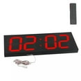 TUMALL Double Sided LED Clock Digital Temperature Display Wall Clocks