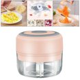 TUMALL Electric Mini Garlic Chopper, Portable Garlic Cutter Garlic