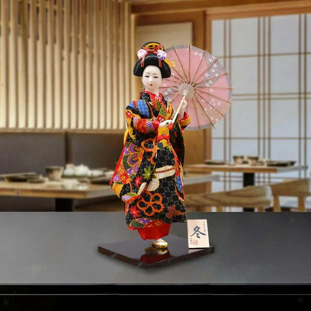 TUMALL Ethnic Japanese Geisha Dolls Collectible Figurine Sculpture