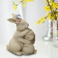 TUMALL European Easter Bunny Rabbit Statue Bunny Standing Table