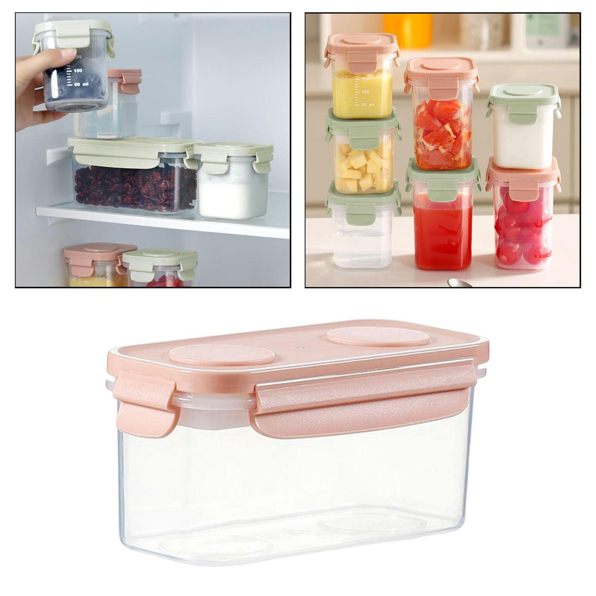 TUMALL Fruit Storage Containers for Refrigerator Kitchen Organization
