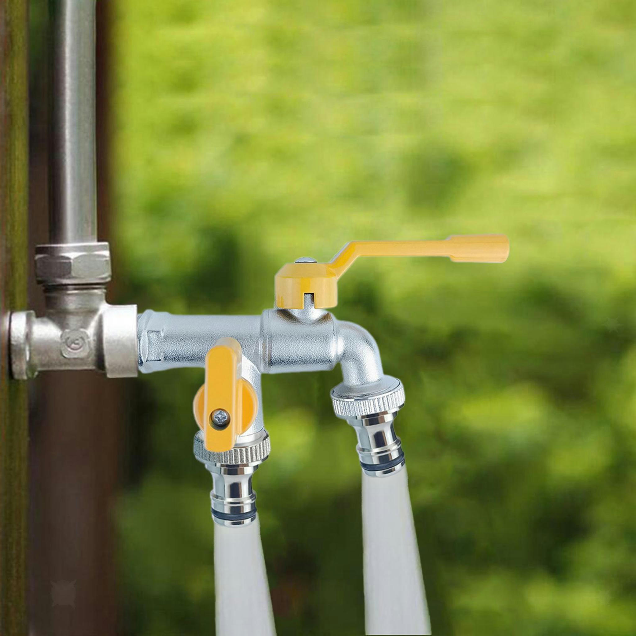 TUMALL Garden Hose Faucet Washing Machine Tap Connector with Double
