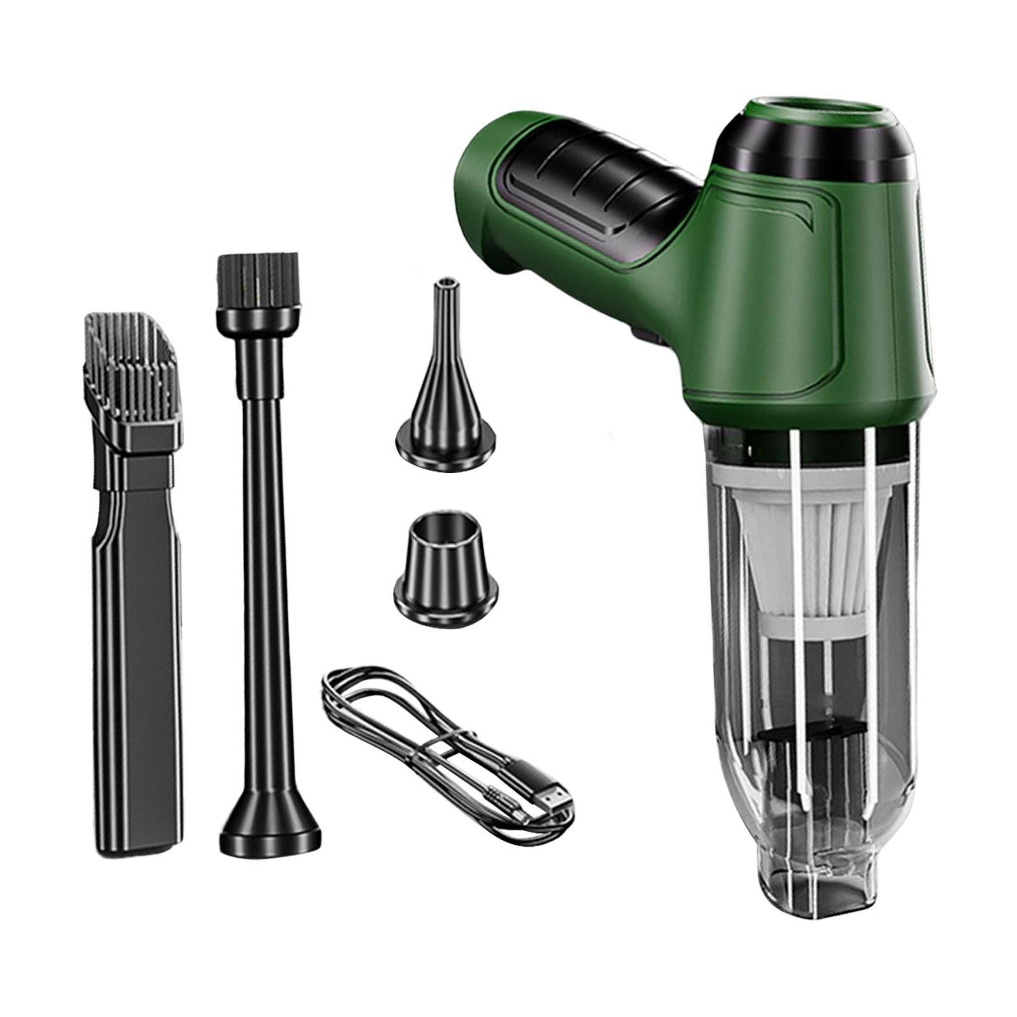 TUMALL Handheld Car Vacuum Cleaner with 4 Nozzles for Dashboard Carpets