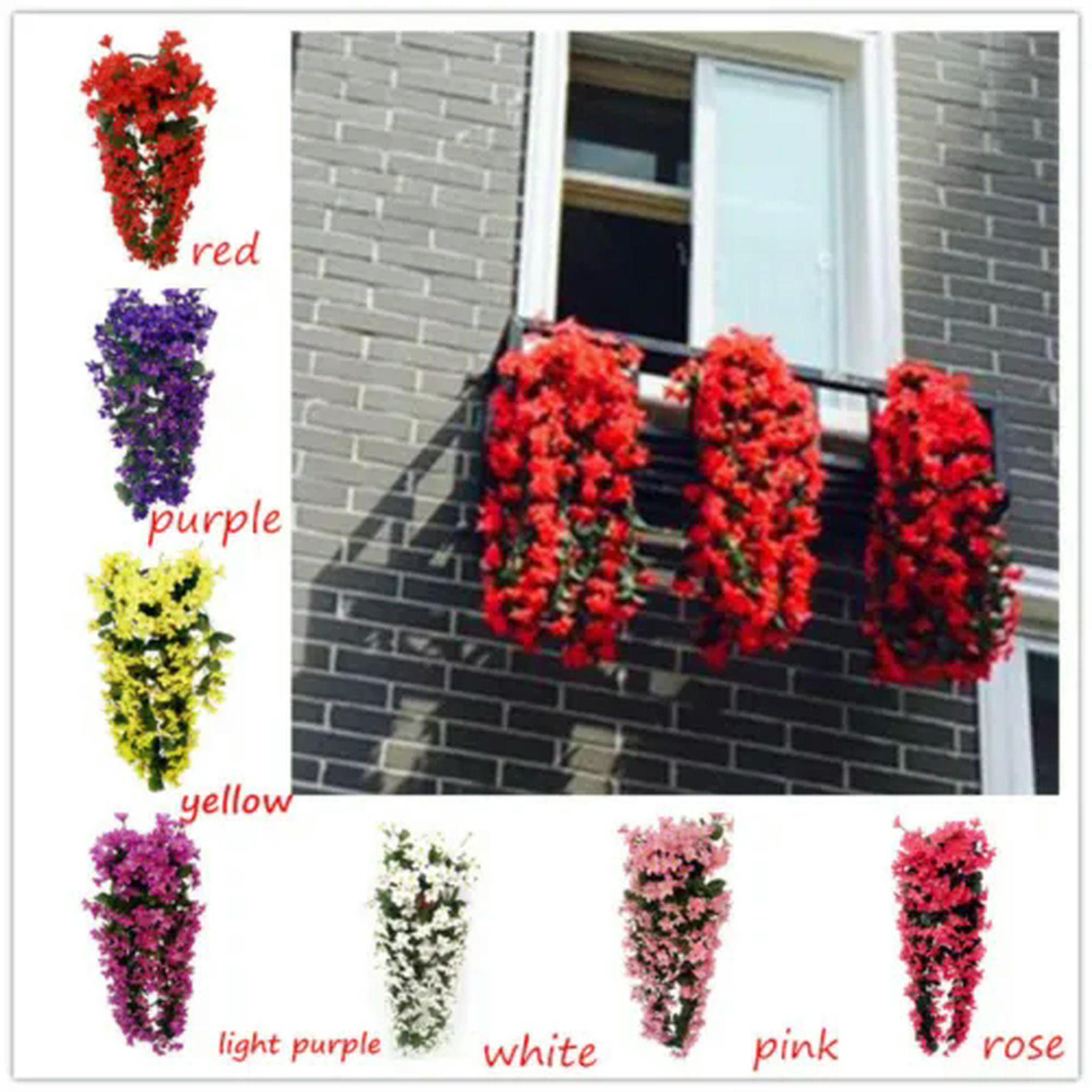 TUMALL Hanging Wisteria Garland Silk Flower outdoor fall decor