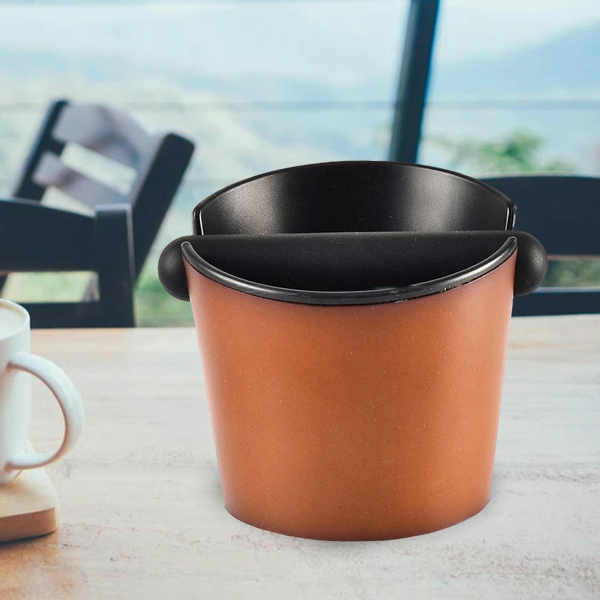 TUMALL Home Coffee Powder Bucket Stainless Steel Espresso Machine Tool