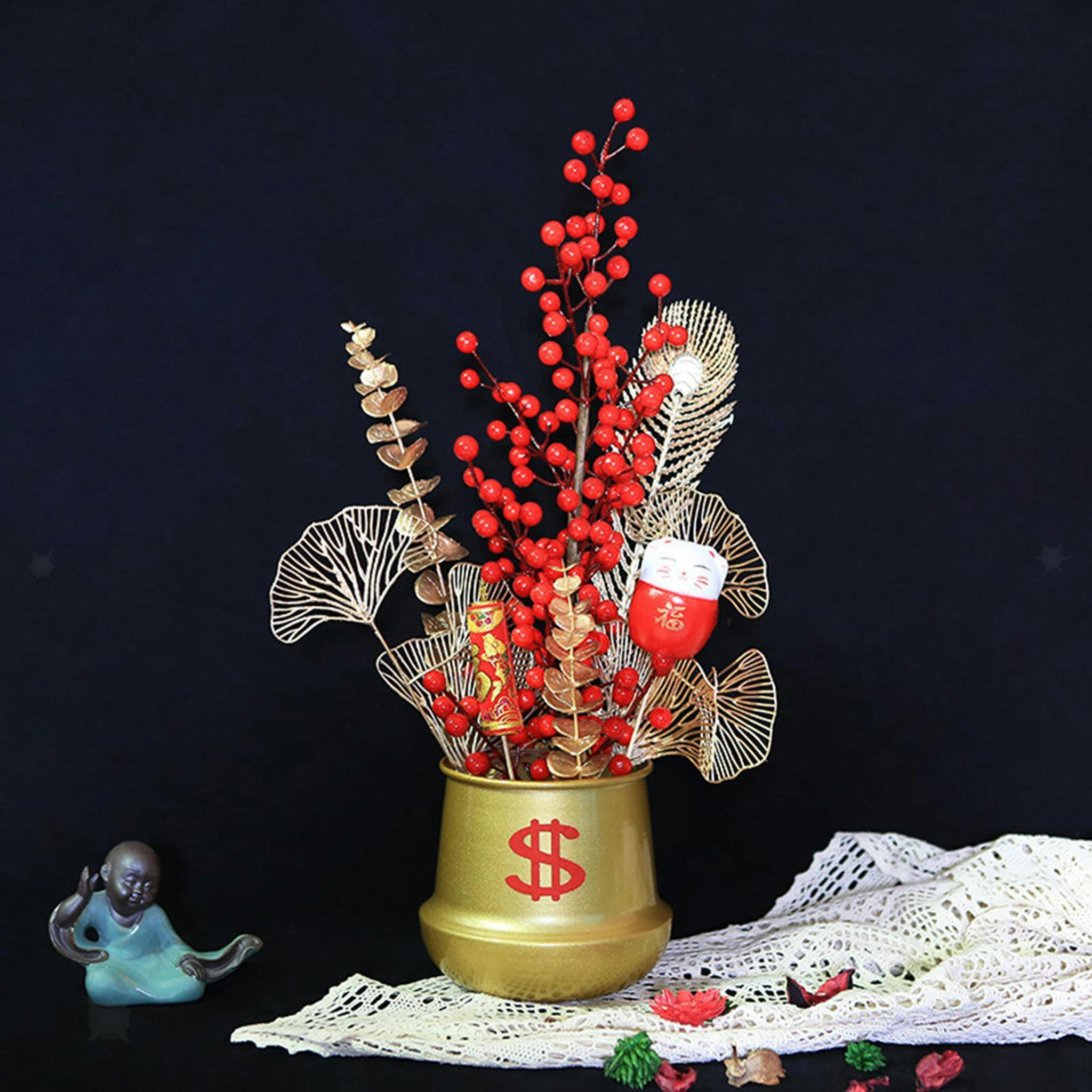 TUMALL Iron Plant Pots Flowerpot Centerpiece Bonsai Planter Vase