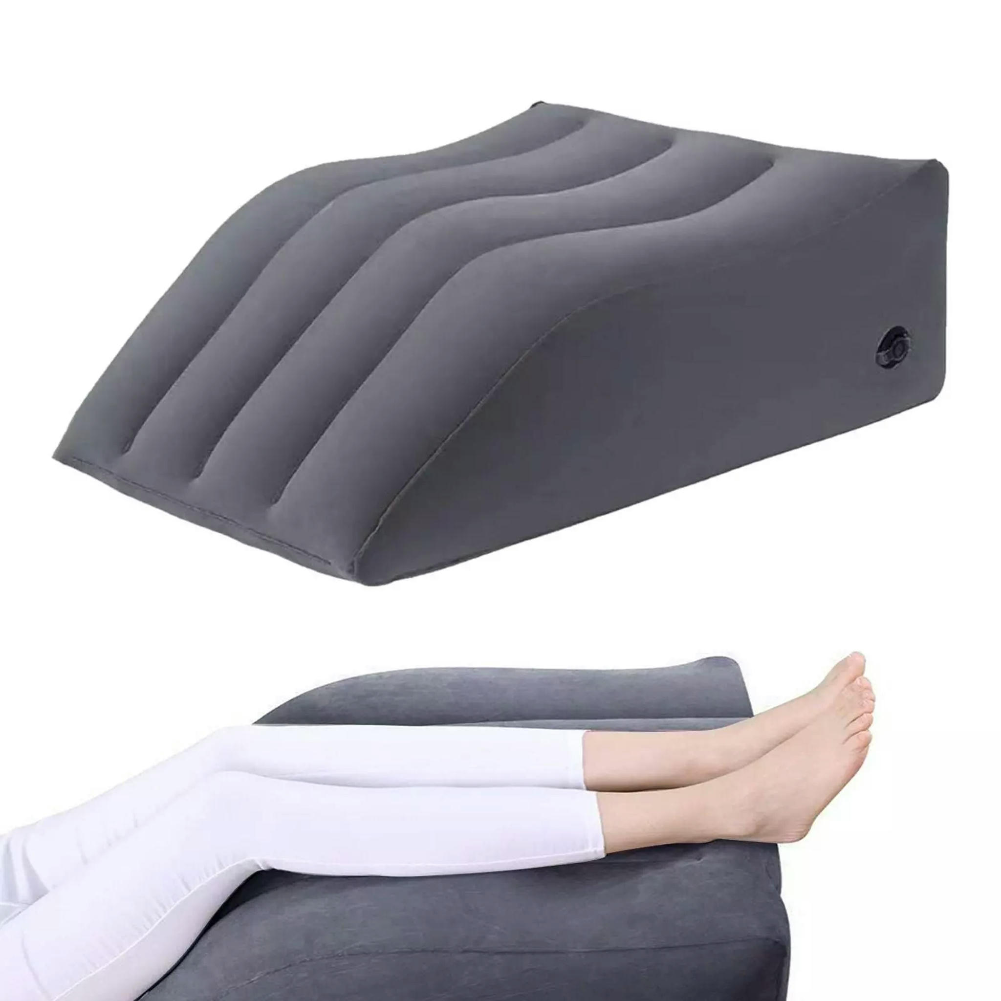 TUMALL Leg Pillow Lower Back Comfort Leg Pillow Easy to Blow Knee Wedge
