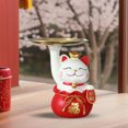 TUMALL Lucky Cat Statue, Figurine Miniature Figurine ,Keys Holder