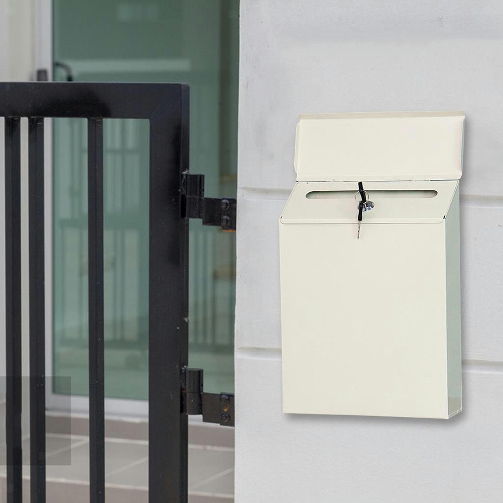 TUMALL Mailbox Locking Wall Mounted Drop Box Payments Postbox Porch