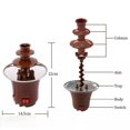 TUMALL Mini Chocolate Fondue Fountain Machine Hotpot for BBQ Sauce