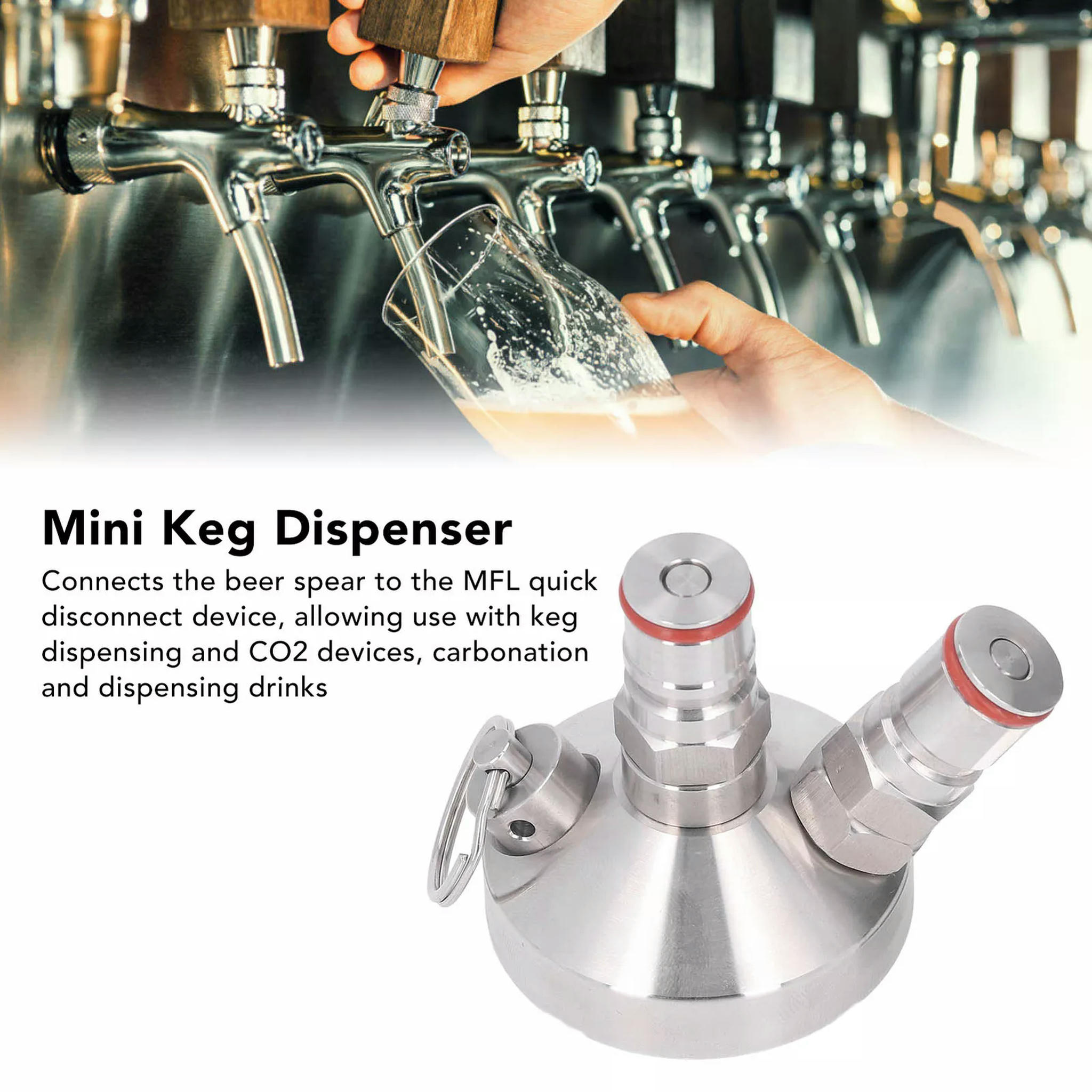 Mini Draft Soda Maker Marinersbrew Mini Keg Dispenser - Stainless Steel Draft ...